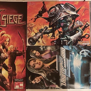 Lot of Rare Vintage Video Game posters from 2000&#39;s Need for speed 2, Half life 2,Prince of  Persia, Magic the gathering And more!