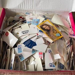 Vintage +25 Years Old Cigarette, Cigarettes Stickers Mega Lot, Total of +4100 pcs!