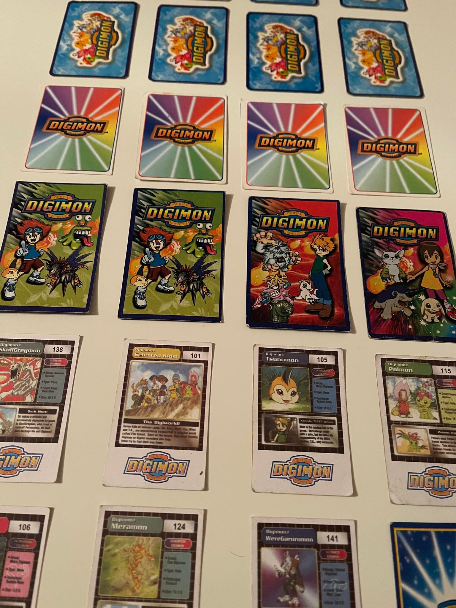Old Vintage Digimon Cards 1999s, Original Europe LOT OF 35 Collectible ...