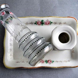 Antique, Vintage Collectors Choice KPM Porcelain 1890 Germany Candlestick Holder & Vase