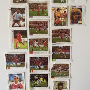 Cin Cin, BomBibom, ULKER Final92 Soccer Football - Chewing Bubble Gum Wrappers SET of 20!