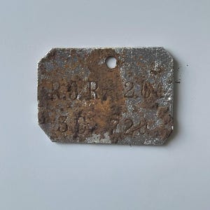 ORIGINAL Very Rare Early WW1 German Soldiers Identification Dog Tags ...