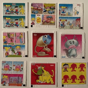 Vintage Toybox Kaugummi , Bubble Gum Wrappers Volle Menge. Sammlerstück, Sammlerstück