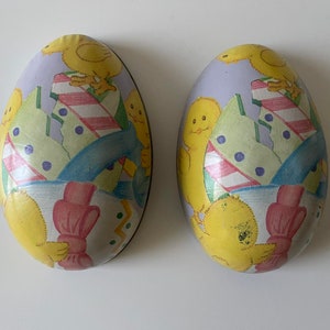 Vintage Old Huge Metallic Easter Egg, Box For Hiding Stuff
