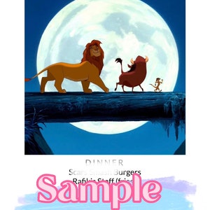 Lion King Dinner & a Movie