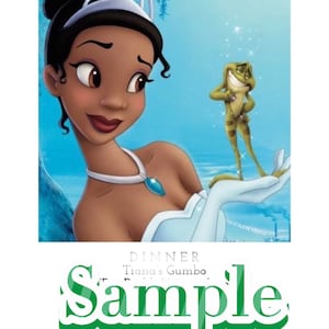 Princess and the Frog dinner and a movie