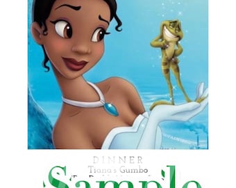 Princess and the Frog dinner and a movie