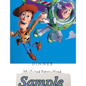 Toy Story Theme Dinner & a Movie