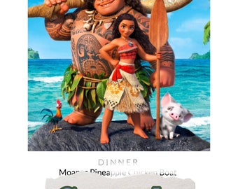 Moana Theme Dinner & a Movie