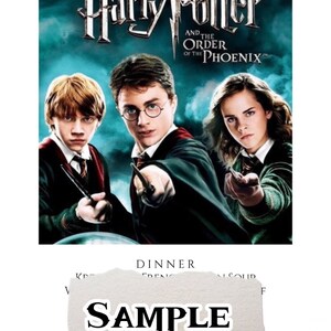 Order of the Phoenix dinner and a movie