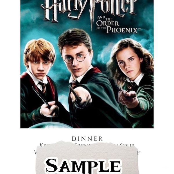 Order of the Phoenix dinner and a movie