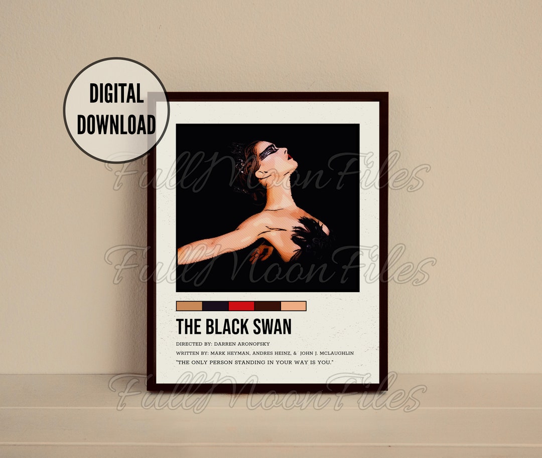 The Black Swan Minimalist Movie Poster Digital Download, Printable Wall ...