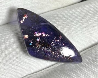 12.10Cts Beautiful Bloodshot lolite Sunstone fancy Shape Loos Cabochon Sparkling Iolite Sunstone Dainty For Pendant jewellery Gift for her