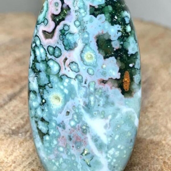 70,20 cts prachtige oceaanjaspis losse cabochon ovale vorm edelsteen oceaanjaspis sieraden maken sierlijk voor cadeau voor hier maat (47 x 24 x 8)