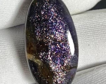 24.30 Cts Beautiful Bloodshot lolite Sunstone Oval Shape Loos Cabochon Sparkling Iolite Sunstone Dainty For Pendant jewelleryGift for her