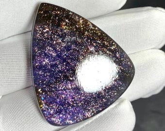 75.50 Cts Rare Bloodshot iolite Sunstone Pear Shape Loos Cabochon Sparkling Iolite Sunstone Dainty For Pendant jewellery Size(43x37x6)