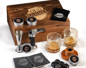 Cocktail Smoker Kit With Accessories - Whiskey Smoker - Bourbon Smoker - Old Fashioned - Gift for Dad and Husband (US only) (NO BUTANE)