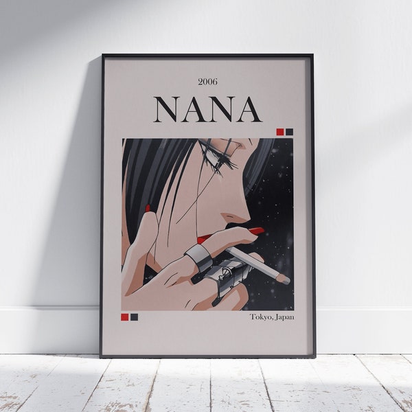 Nana Anime Poster- Nana Printable Wall Art- Nana Komatsu- Nana Osaki- Anime Wall Art- Nana Anime Merch- Ai Yazawa- Nana Manga- Nana x Hachi