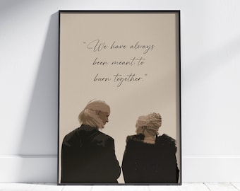 House of the Dragon Poster: Rhaenyra & Daemon Targaryen (Digital Download)