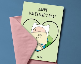 Carte de Saint-Valentin Adventure Time : Finn et Jack (téléchargement numérique)