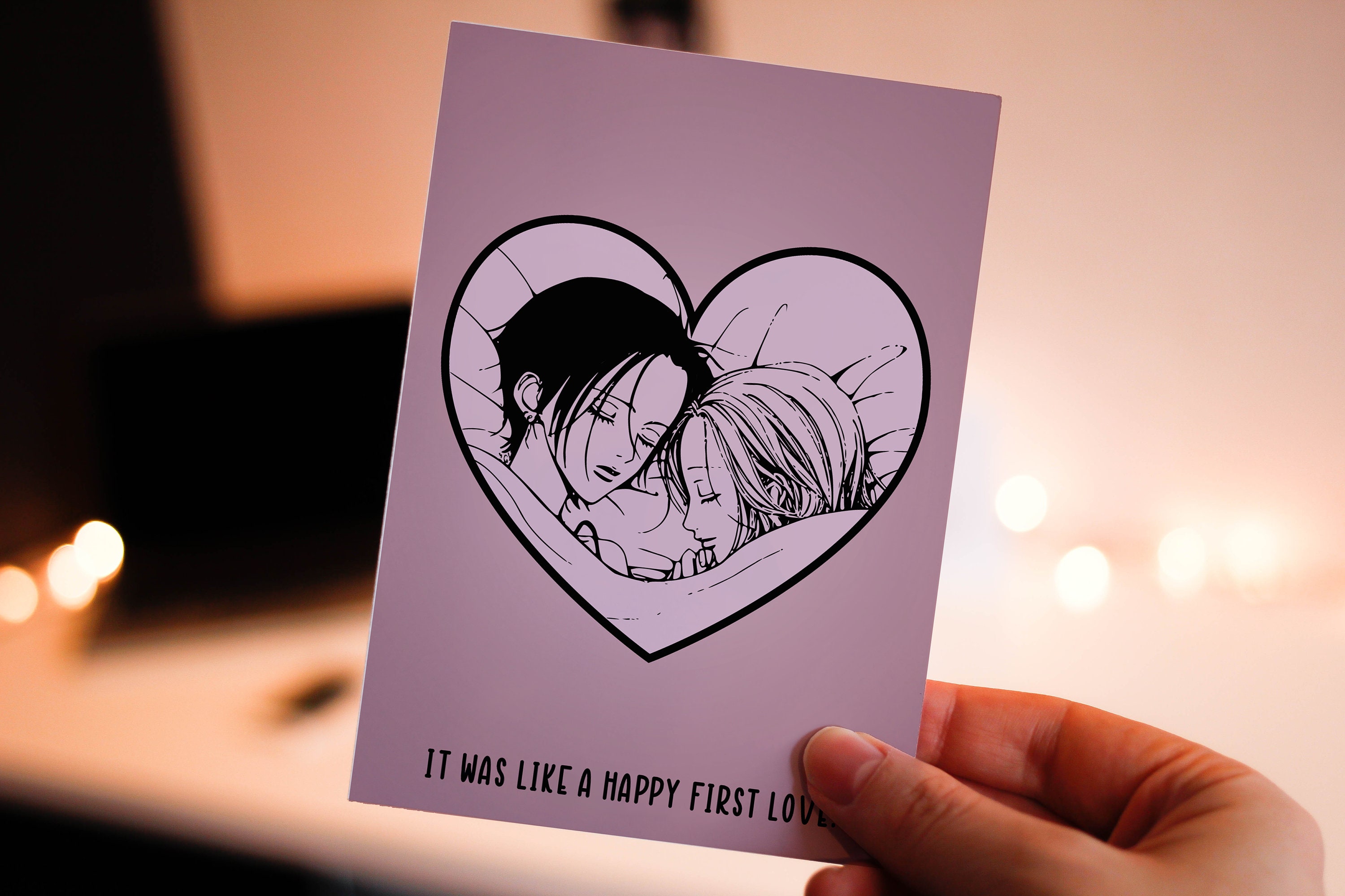 Nana Anime Valentine's Day Card- Nana &amp;hachi Card- Anime Anniversary ...