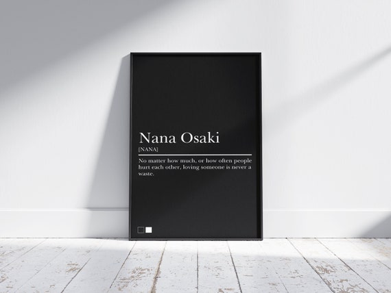 Nana Anime Poster: Minimalist Wall Art Print (Digital Download)