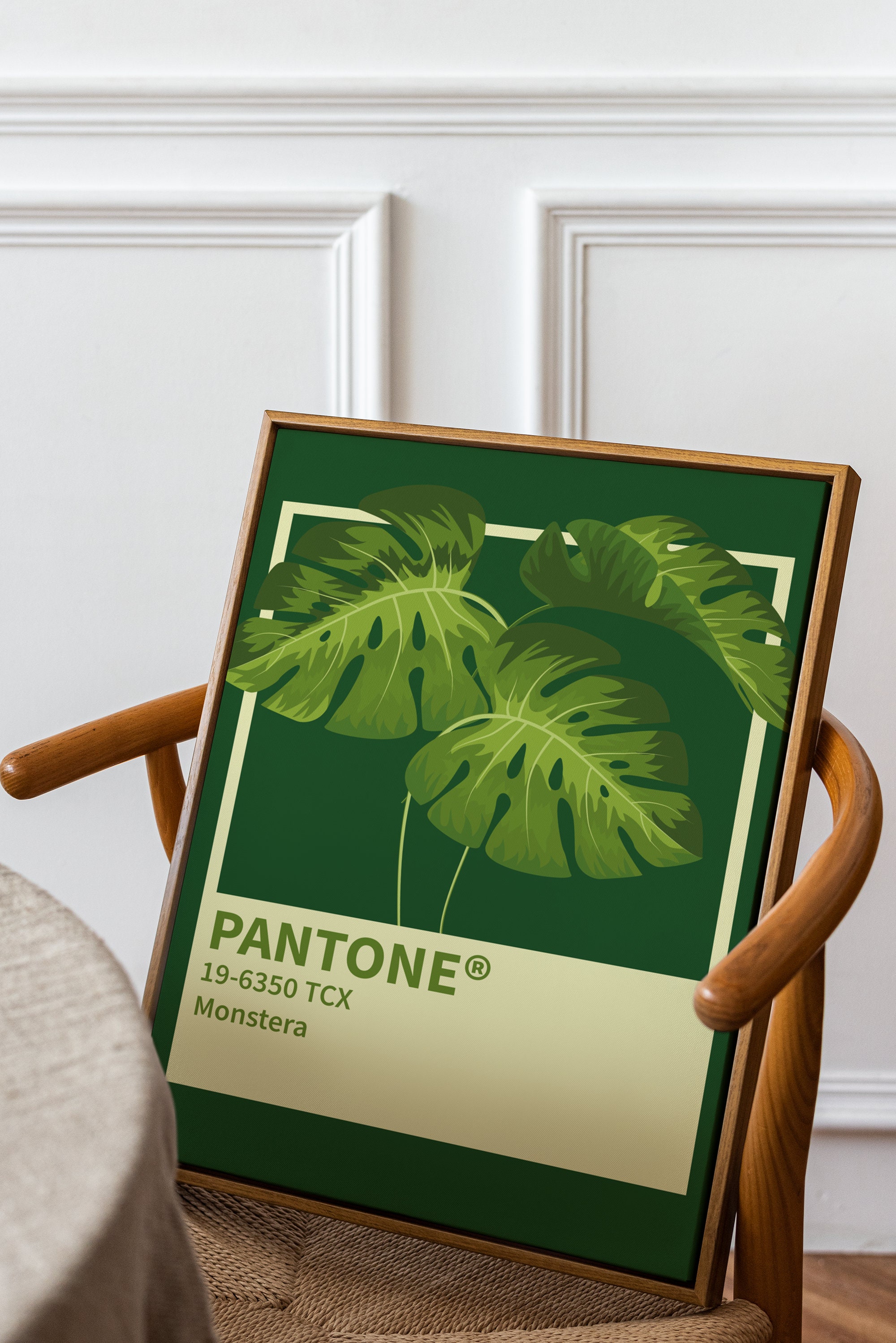 Printable Pantone Flower Wall Art- Pantone Wall Art Print- Monstera ...