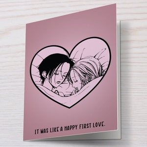 Biglietto di San Valentino Nana Anime - Biglietto di San Valentino Nana & Hachi - Biglietto di anniversario Anime - Biglietto di San Valentino Anime - Biglietto di San Valentino Kawaii - Biglietto stampabile