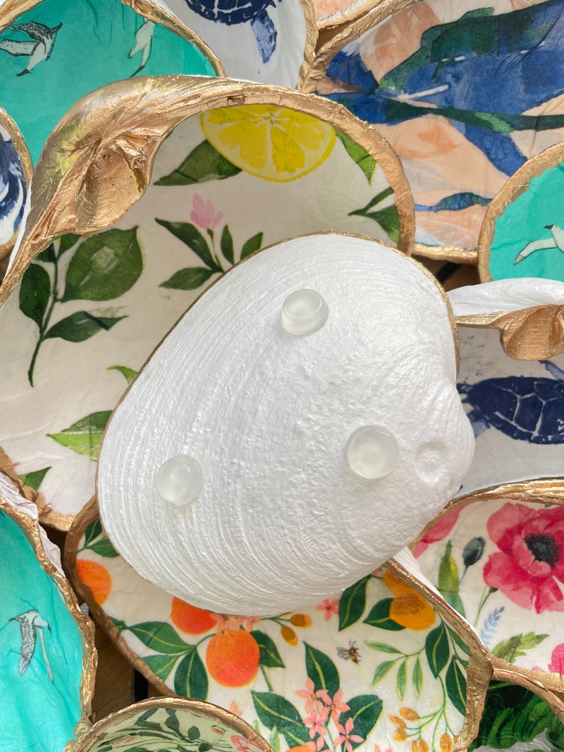 Decoupage Shells Etsy