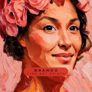Custom Portrait, AI Art Print, Personalized Painting, Artificial Intelligence, A.I. Generated