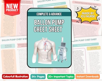 Hoja de referencia para el uso del balón de contrapulsación: Guía de estudio del balón de contrapulsación para enfermeros cardíacos (descarga digital)