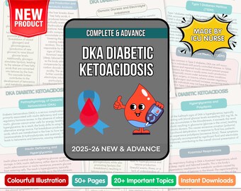 DKA Diabetic Ketoacidosis Guide, Diabetes Management, Insulin Treatment, Critical Care Nursing