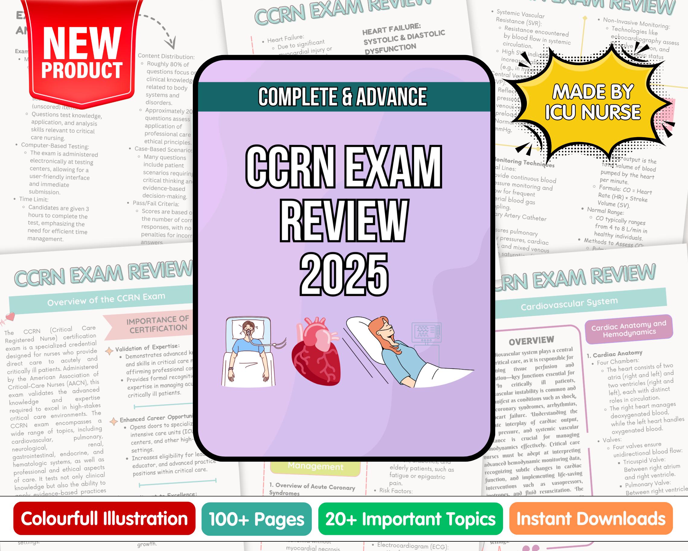 Ccrn Normal Values Guide CCRN Exam Review: Critical Care Study Guide (digital Download) - Etsy