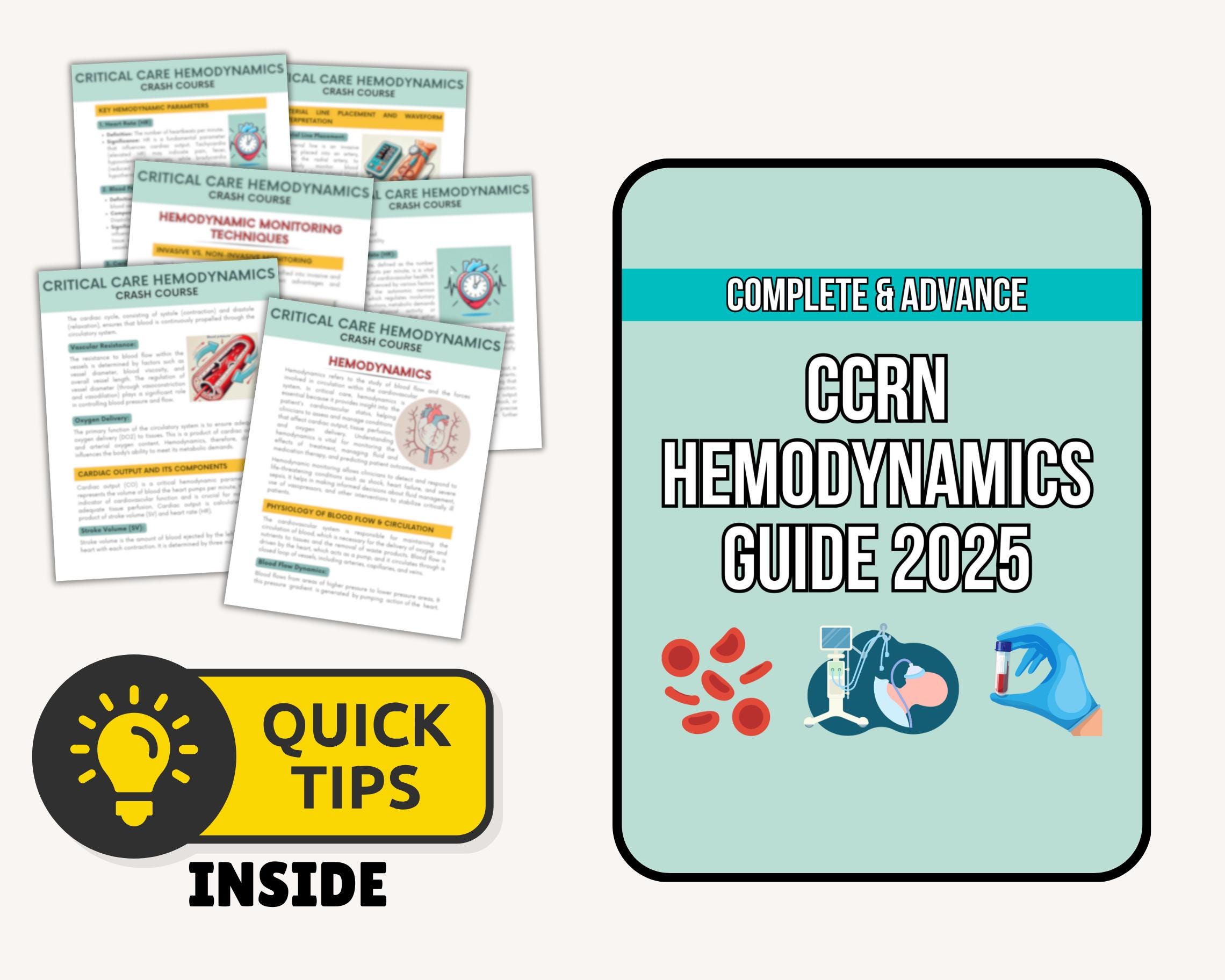 Ccrn Notes.pdf CCRN Hemodynamics Crash Course, ICU Critical Care Nursing Notes ...