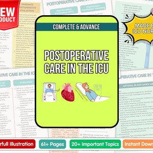 Postoperative Pflege im ICU Guide 2025, ICU Nursing Note Bundle, ICU Starter Bundle, Nursing Studi Paper, Digitaler Download
