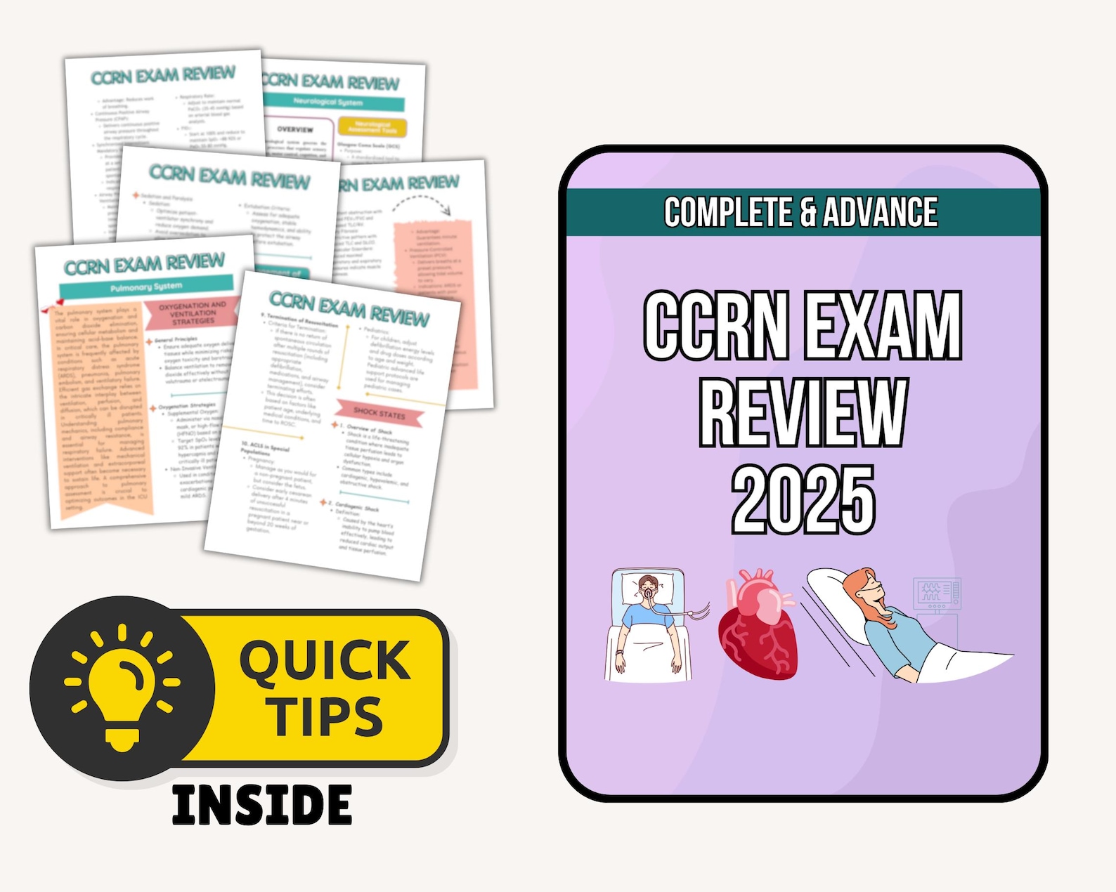 Ccrn Guide CCRN Exam Review: Critical Care Study Guide (digital Download) - Etsy