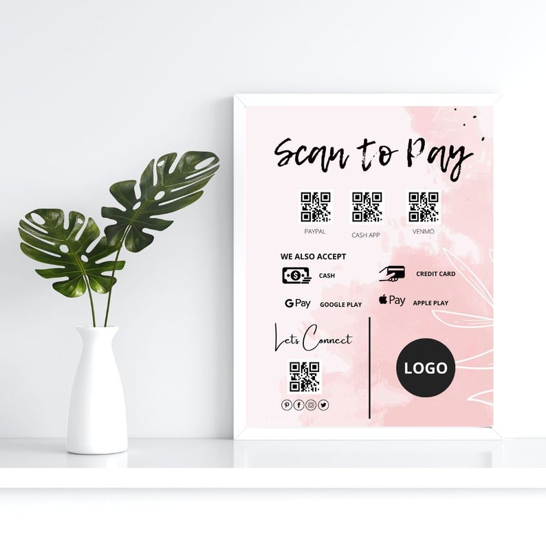 Scan to Pay Scan to Pay Template QR Code Template Scan to Etsy Scan to Pay Scan to Pay Template QR Code Template Scan to Etsy