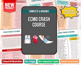 Curso intensivo de ECMO: Apuntes de enfermería de cuidados críticos - CCRN Review (Descarga digital)