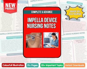 Impella Device Nursing Notes: Critical Care ICU Study Guide (Digital Download)