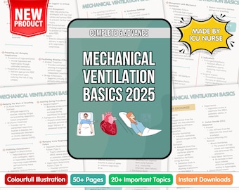 Guida alle basi della ventilazione meccanica 2025: appunti di studio per infermieri (download digitale)