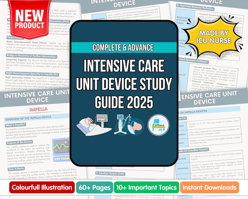 Hoja de referencia para dispositivos de UCI: Guía Impella y IABP (descarga digital) imagen 1