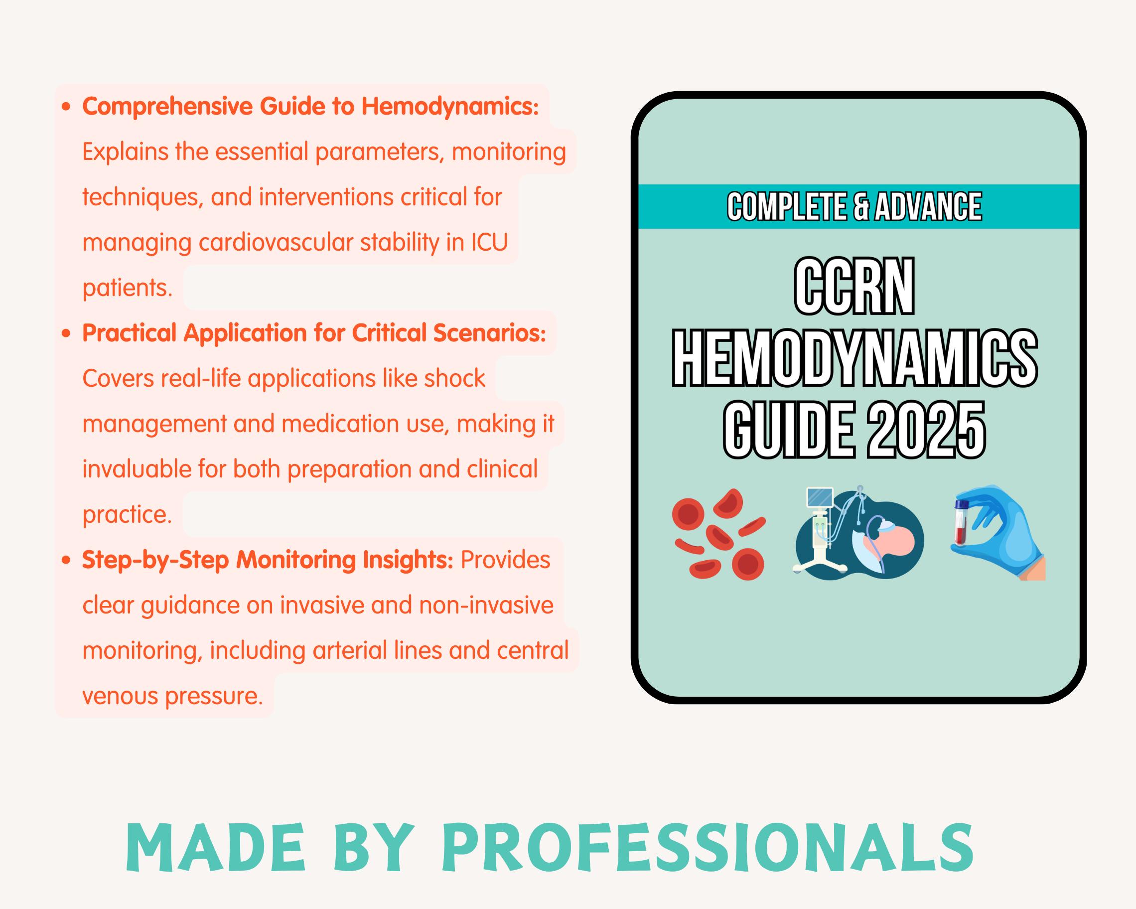 Ccrn Notes.pdf CCRN Hemodynamics Crash Course, ICU Critical Care Nursing Notes ...