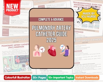 Guide du cathéter artériel pulmonaire, notes de l'infirmière de l'USIC (téléchargement numérique)