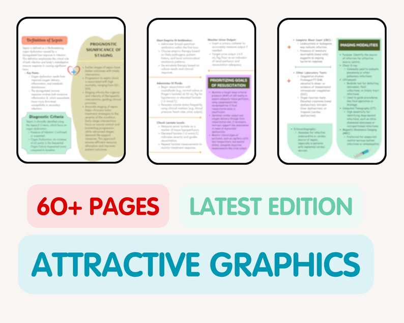 Sepsis Notes.pdf Sepsis and Septic Shock Cheat Sheet: ICU Nursing Notes (digital ...