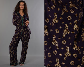 Bamboo Pyjamas, Champagne Deer, Luxuriously Soft