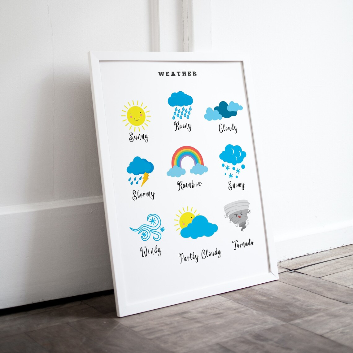 Preschool Weather Chart Weather Printable for Kids Weather - Etsy