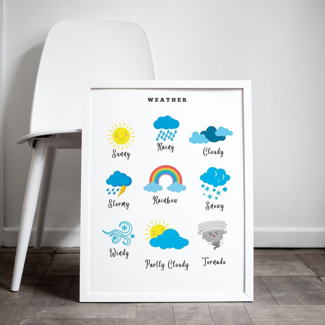 Preschool Weather Chart Weather Printable for Kids Weather - Etsy