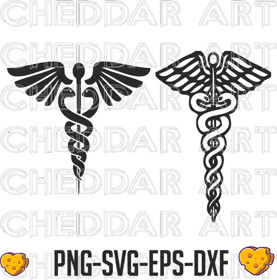 Medical Symbol Svg Png Ai Jpg Pdf/healthcare Svg/caduceus Etsy
