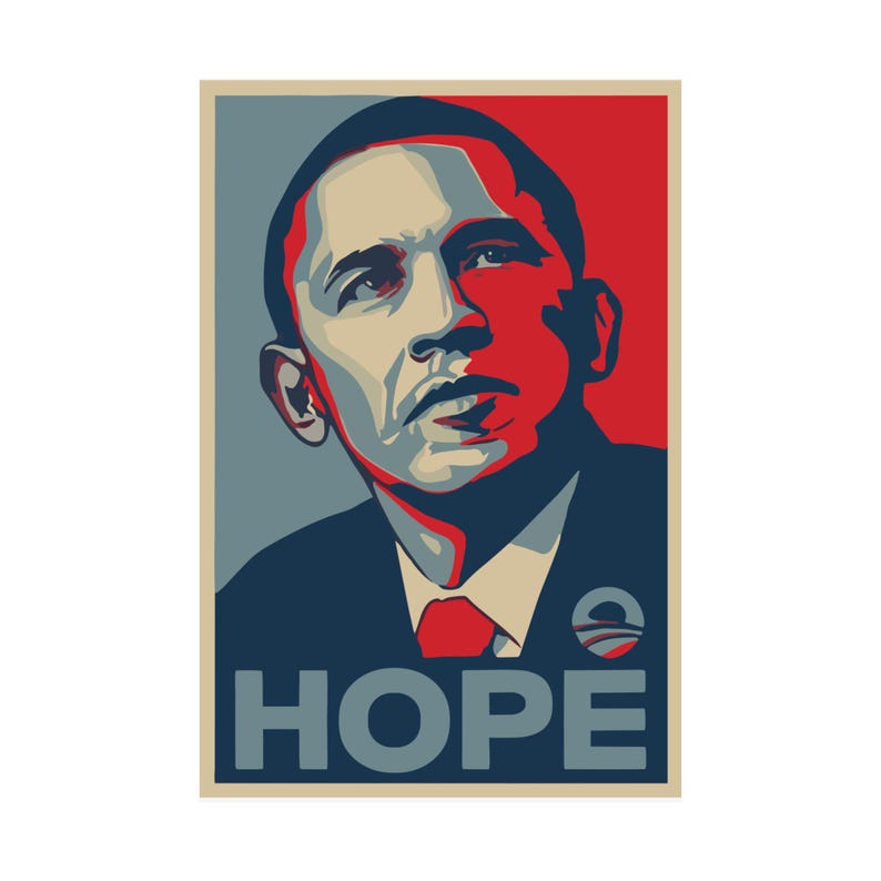 American President Barack Obama Poster, Barack Obama Hope Poster ...