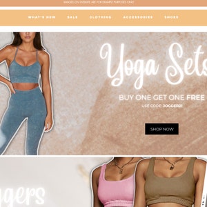 Wix Website Template, Wix Template, Boutique Template, DIY Boutique Template